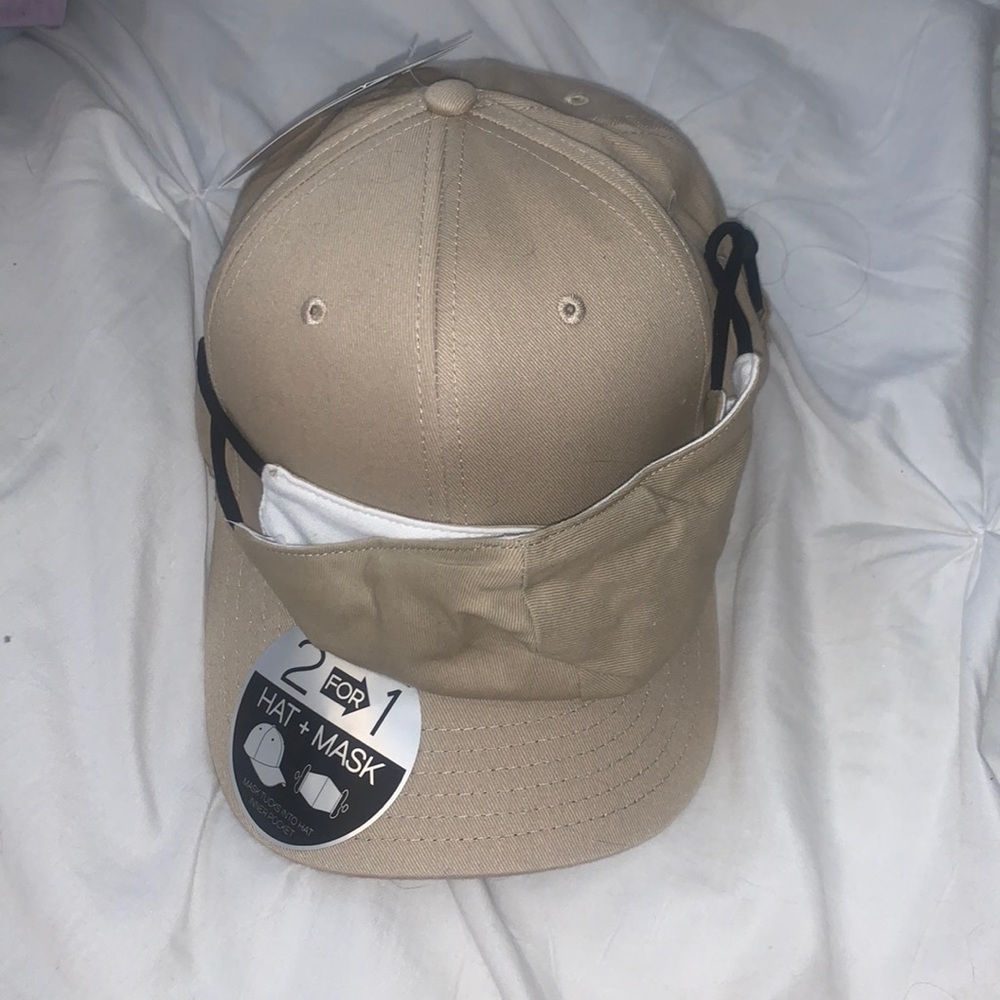 Beige Hat & Mask